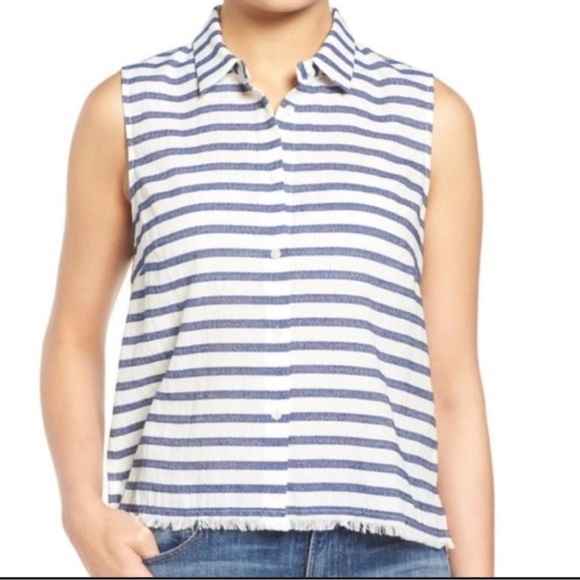 Madewell Tops - Madewell Striped Sleeveless Top